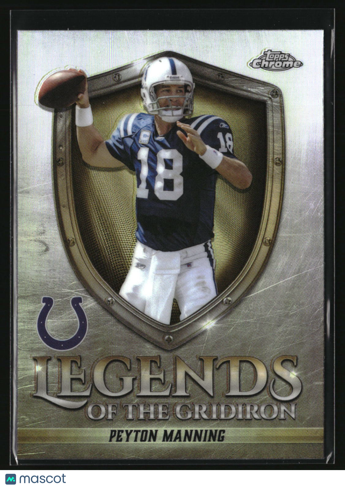 Peyton Manning 2025 Topps Chrome Legends of the Gridiron Refractor #LOG-10