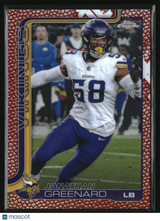 Jonathan Greenard 2025 Topps Chrome Football Leather Refractor #197