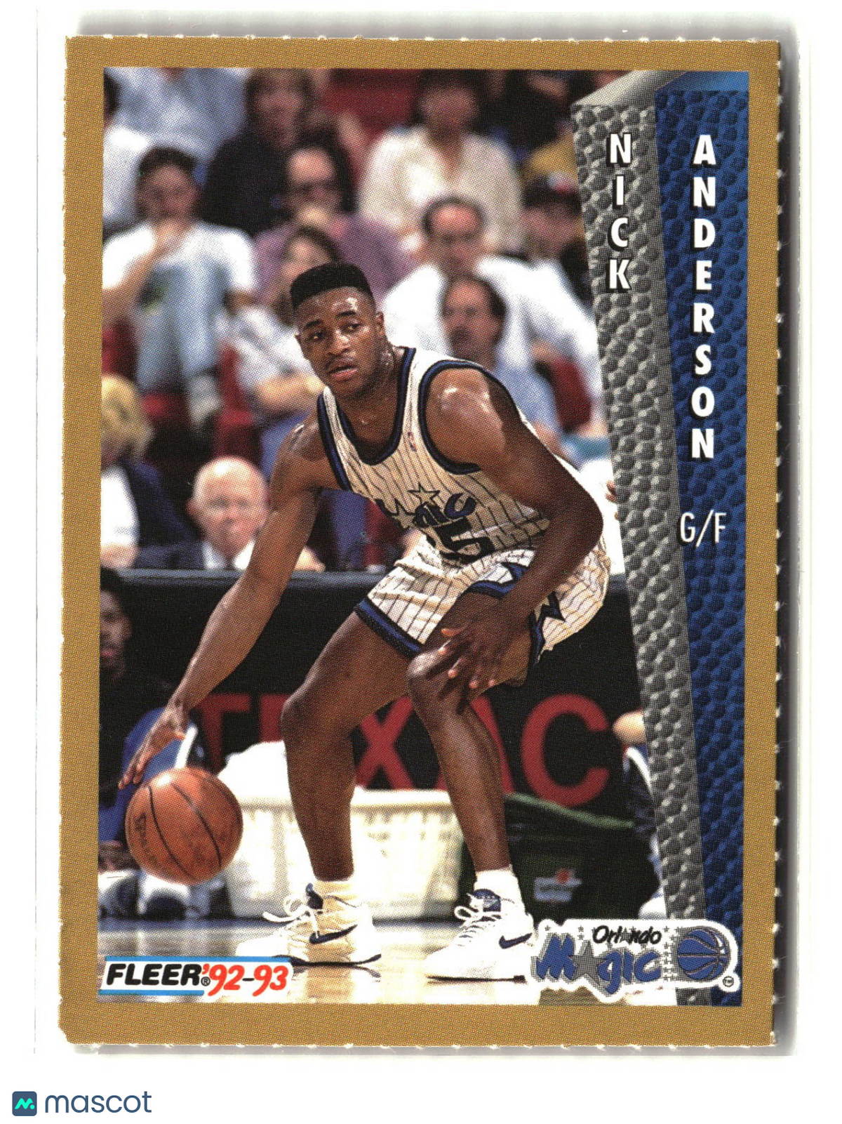 Nick Anderson 1992-93 Fleer NBA Rising Star Golden Magazine Perforated #NNO