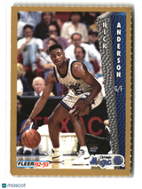 Nick Anderson 1992-93 Fleer NBA Rising Star Golden Magazine Perforated #NNO