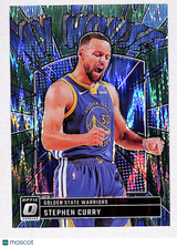 Stephen Curry 2024-25 Donruss Optic My House Green Shock #17 #/149