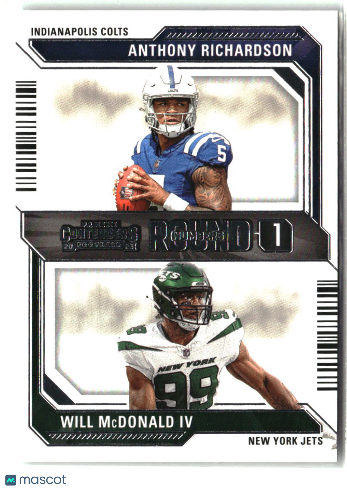 Anthony Richardson / Will McDonald IV 2023 Panini Contenders Round Numbers #1