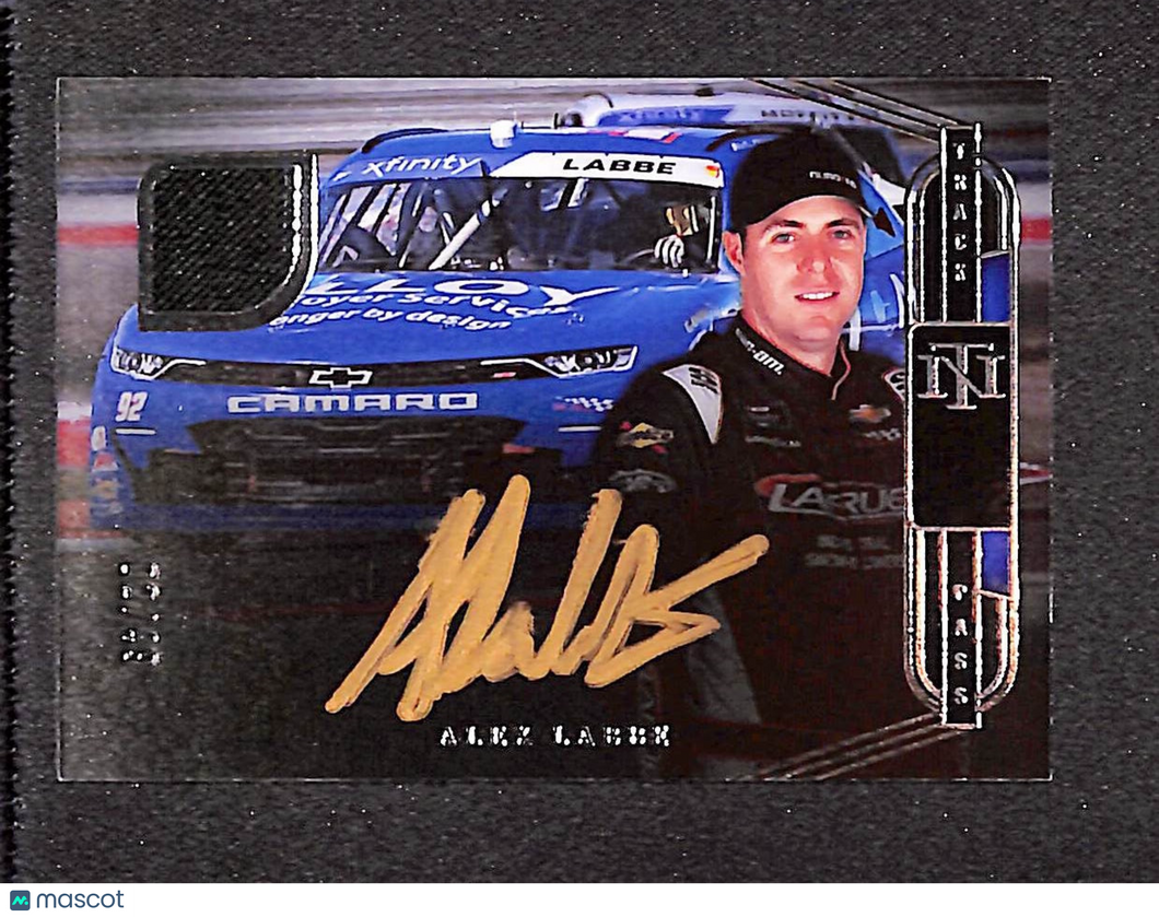 Alex Labbe 2023 National Treasures Track Pass Material Signature Silver #TPS-ALB