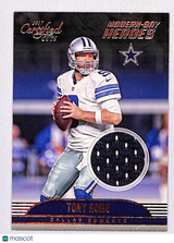 Tony Romo 2017 Donruss Certified Cuts Modern Day Heroes Memorabilia #38