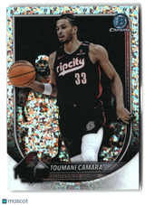 Toumani Camara 2025-26 Bowman Chrome Mini-Diamond Refractors #BCV-111