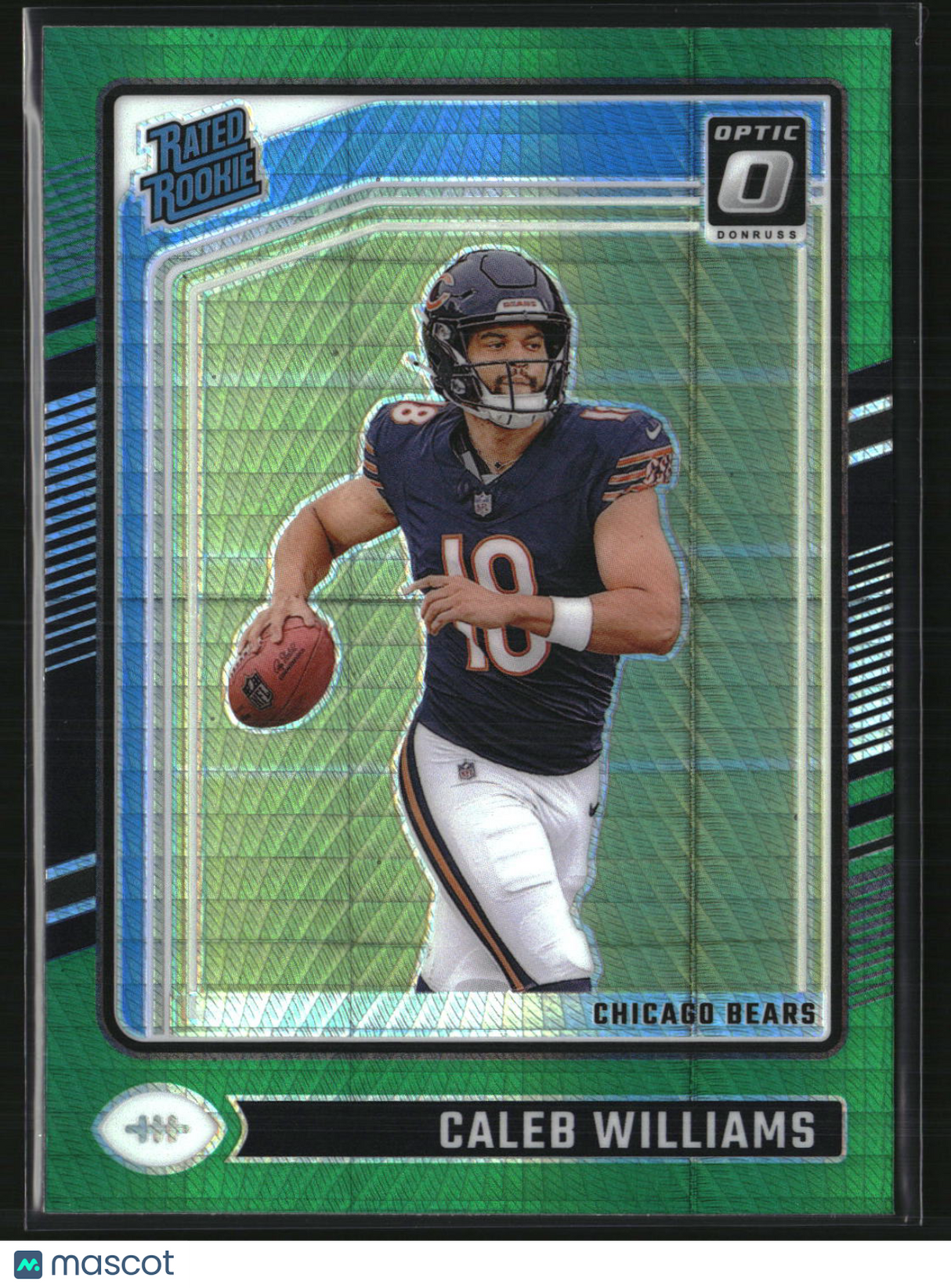 Caleb Williams 2024 Donruss Optic Green Hyper #201