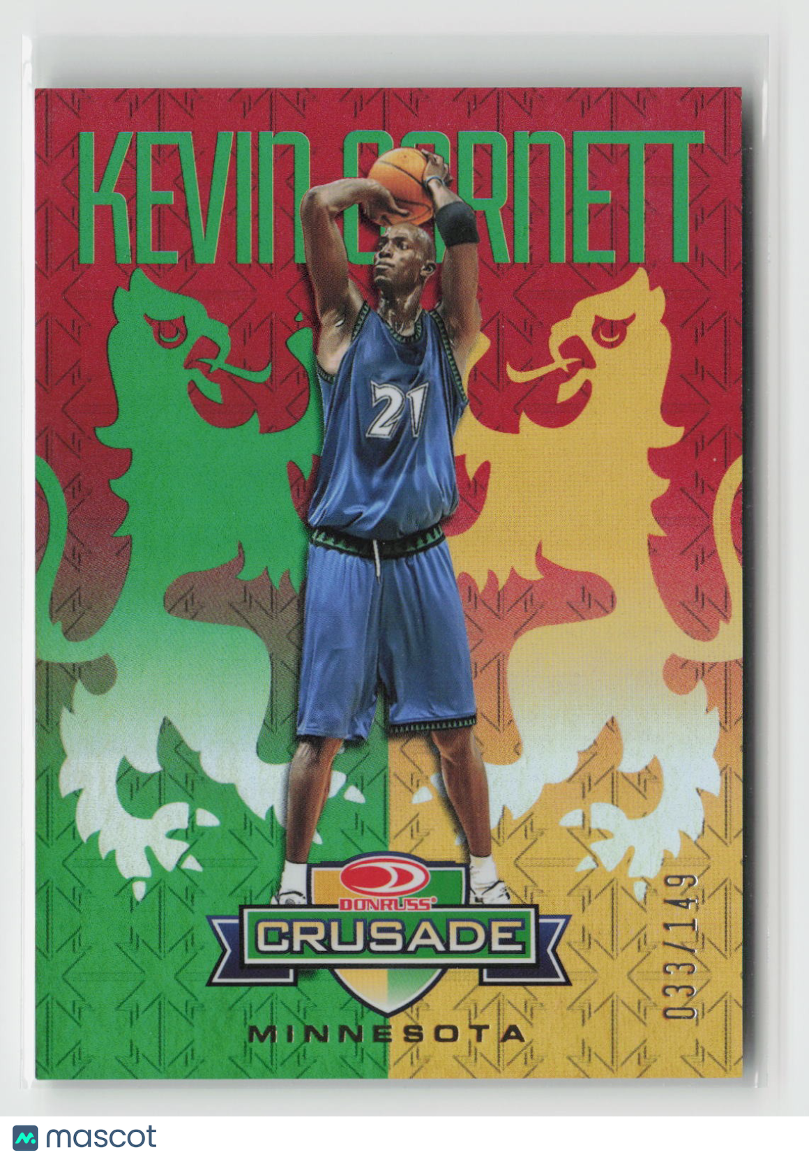 Kevin Garnett 2026 Panini Decades 90s Pop Culture Crusade Red #C-KG