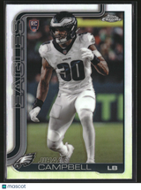 Jihaad Campbell 2025 Topps Chrome Football Refractor #366