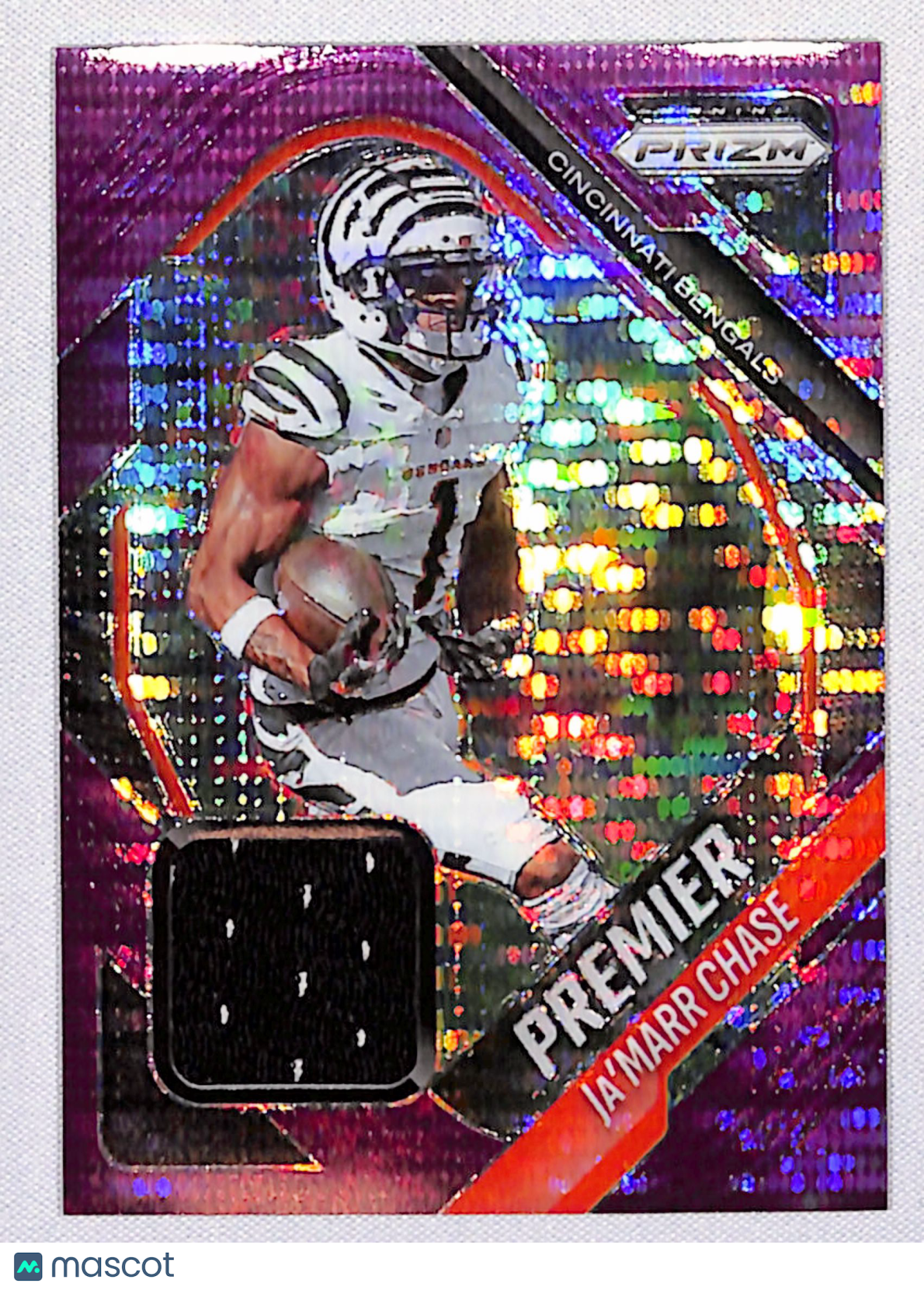 Ja'Marr Chase 2025 Panini Prizm Premier Jerseys Purple Pulsar #PJY-JCH