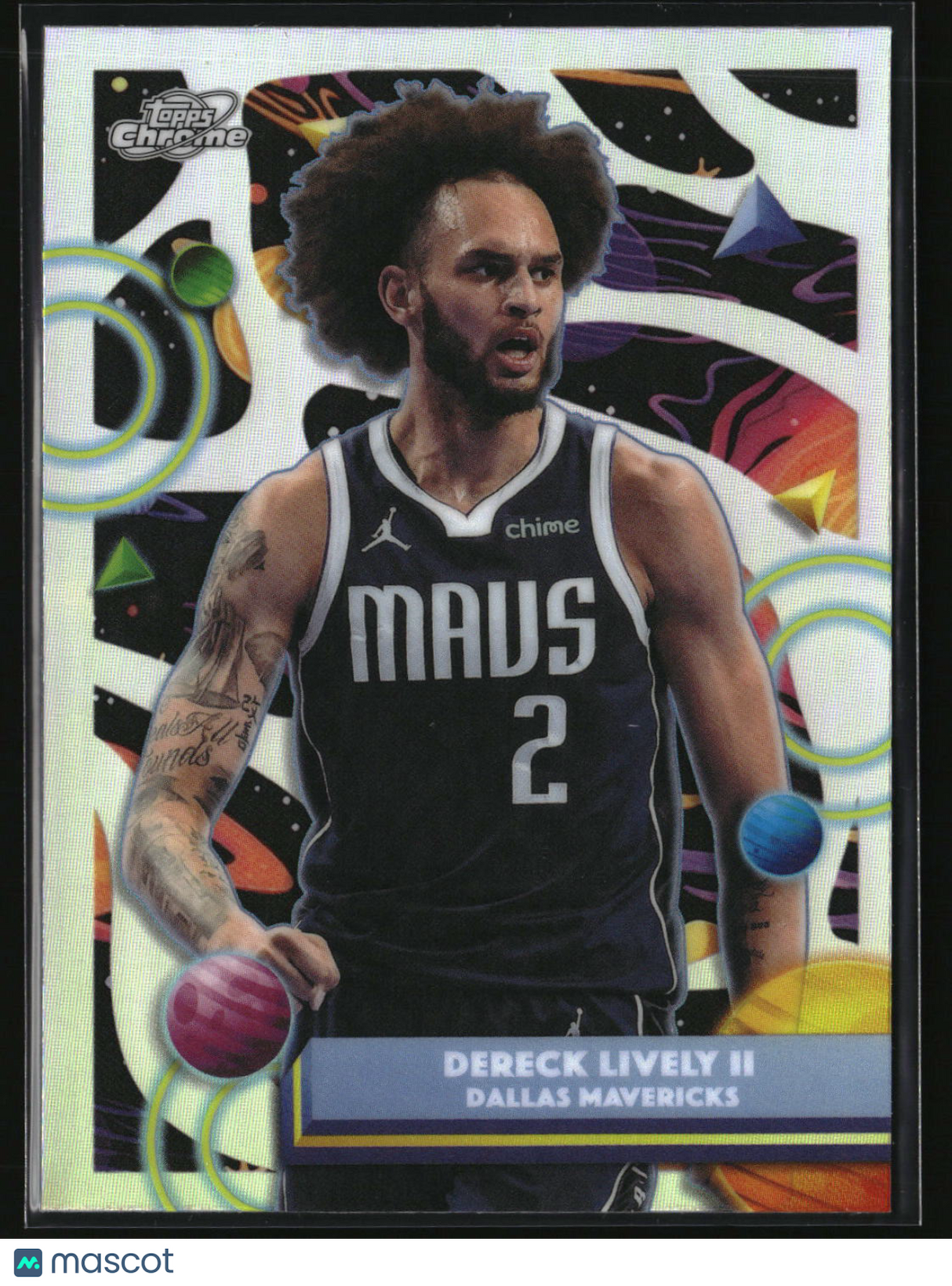 Dereck Lively II 2025-26 Topps Chrome Cosmic Refractors #10