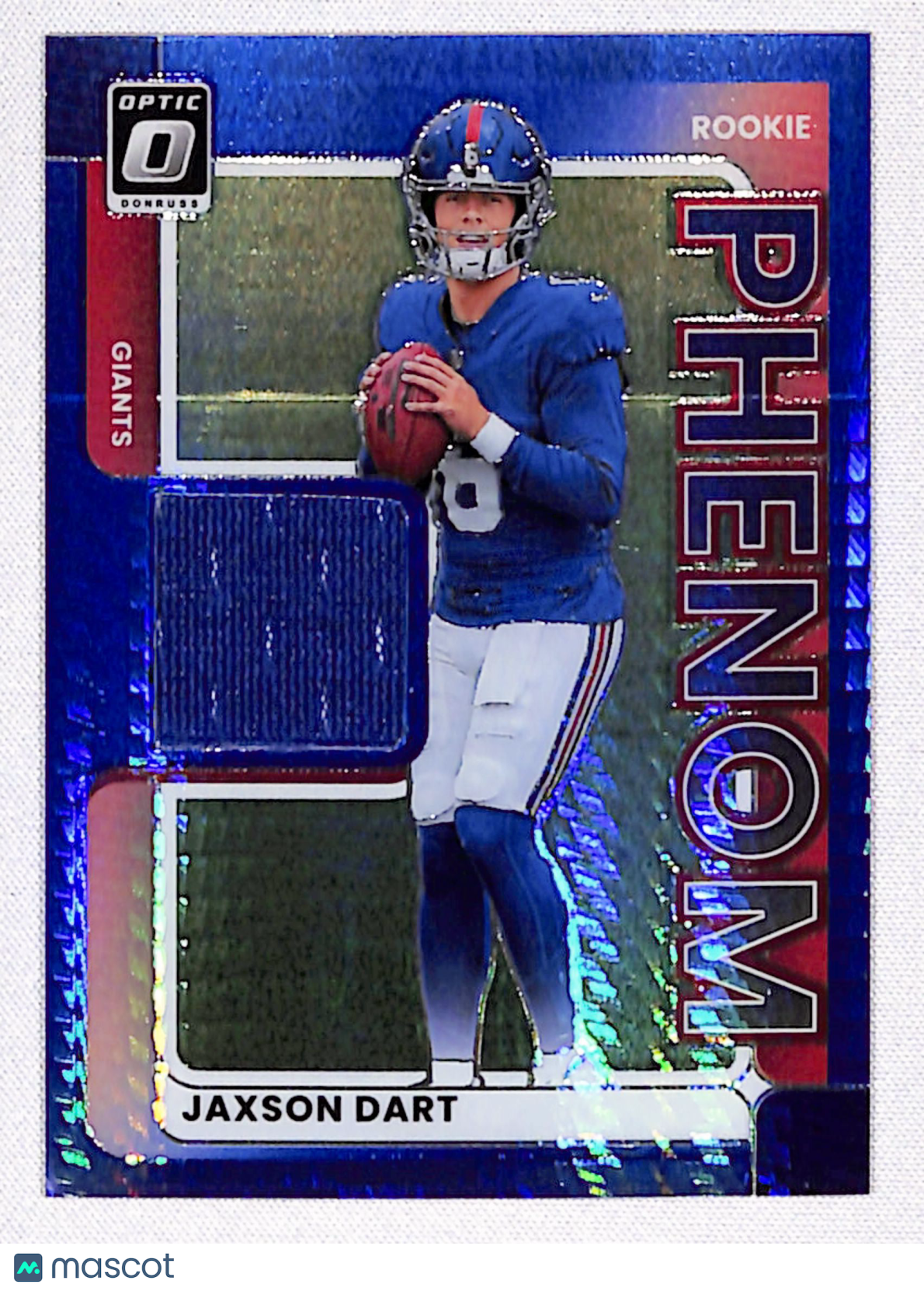 Jaxson Dart 2025 Donruss Optic Rookie Phenoms Blue Hyper #RPBH-JCW