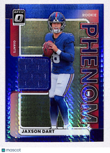 Jaxson Dart 2025 Donruss Optic Rookie Phenoms Blue Hyper #RPBH-JCW