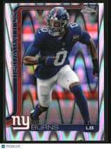 Brian Burns 2025 Topps Chrome Ray Wave Refractor #234
