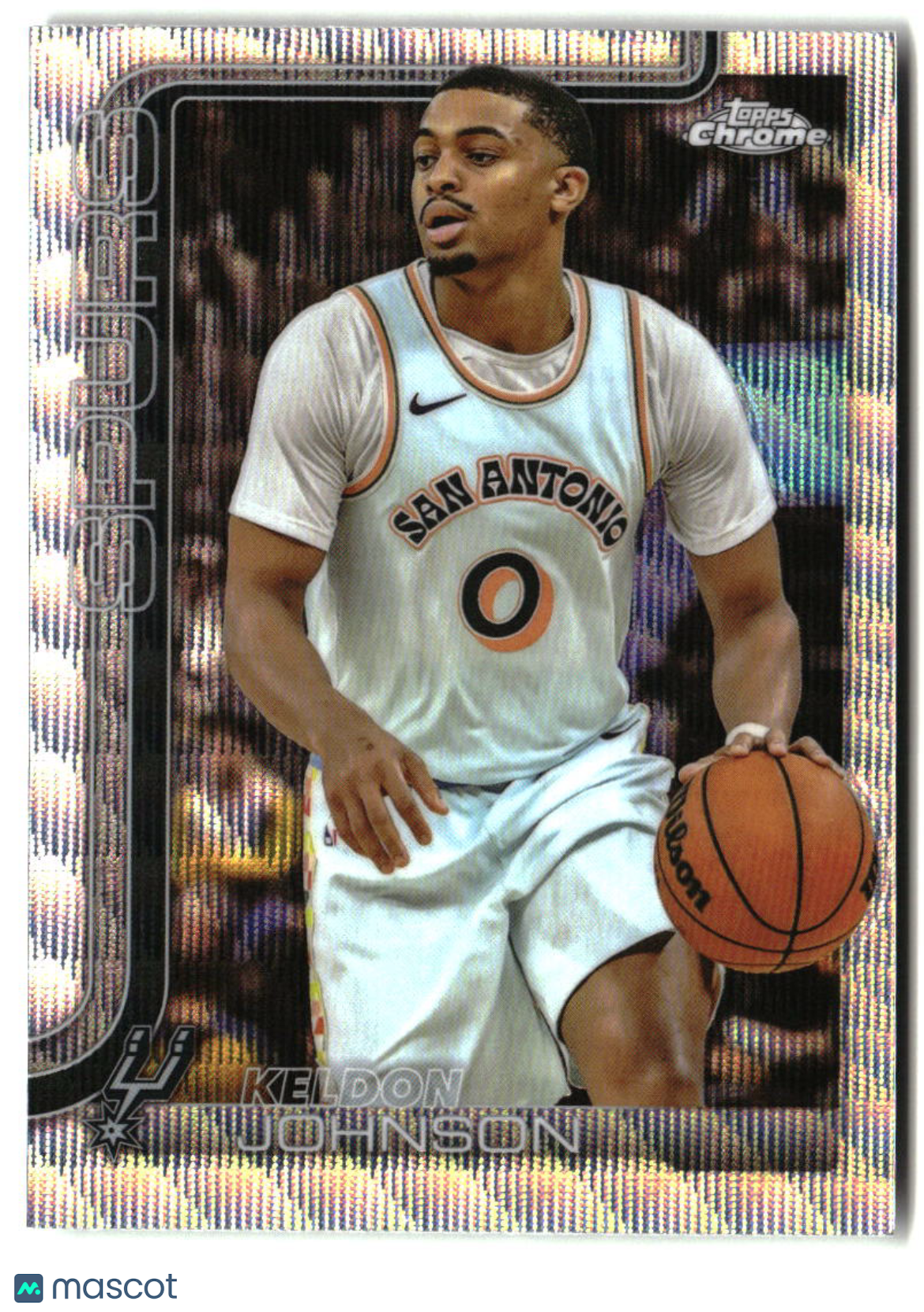 Keldon Johnson 2025-26 Topps Chrome Wave Refractor #220