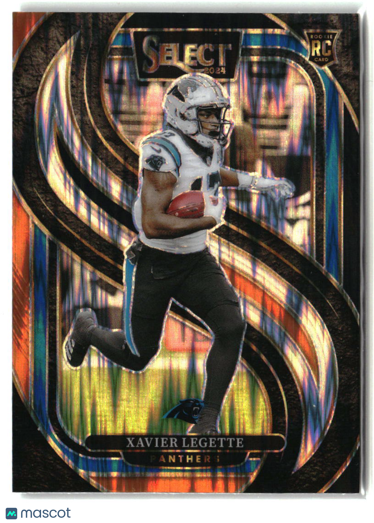 Xavier Legette 2024 Panini Select Black & Orange Prizm Shock #101