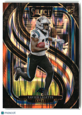 Xavier Legette 2024 Panini Select Black & Orange Prizm Shock #101