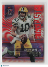 Jordan Love 2024 Topps Signature Class Star Cast Red #SC-1 #/25