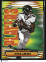 Lamar Jackson 2025 Topps Chrome Football Power Players Refractor #PP-1