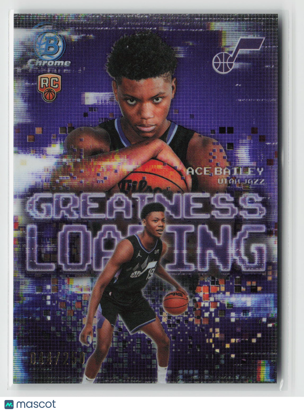 Ace Bailey 2025-26 Bowman Greatness Loading Purple Refractor #GL-5 44/250