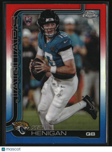 Seth Henigan 2025 Topps Chrome Red, White, and Blue Refractor #399