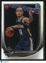 Micah Peavy 2025-26 Bowman Chrome Rookie Red RC Logo #BRR-41