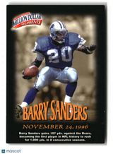 Barry Sanders 1997 Fleer Million Dollar Moments Game Cards #4