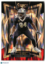 Cameron Jordan 2024 Panini Select Black & Red Prizm Shock #16