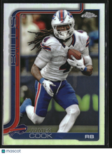 James Cook 2025 Topps Chrome Refractor #35