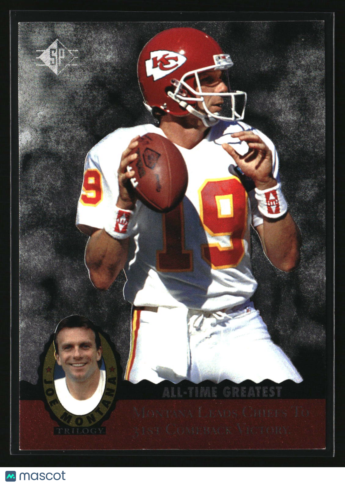 Joe Montana 1995 SP Joe Montana Trilogy #MT19