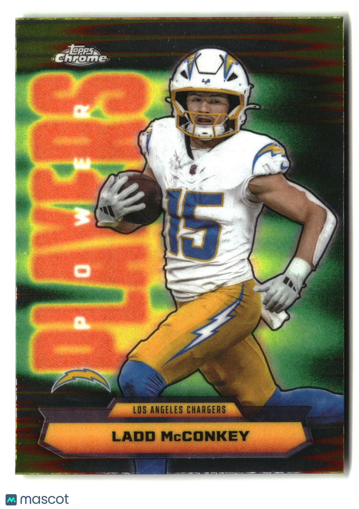 Ladd McConkey 2025 Topps Chrome Power Players #PP-27