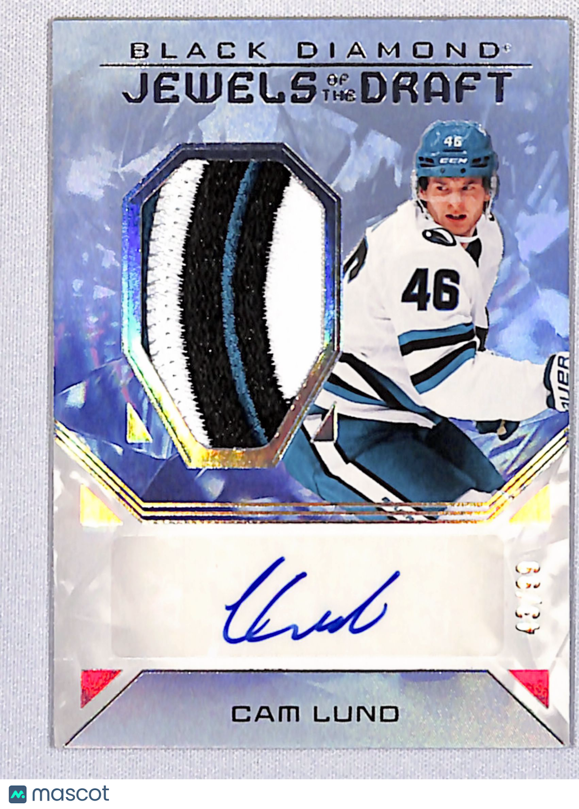 Cam Lund 2025-26 UD Black Diamond Jewels of the Draft Rookies #JD-CL #/99
