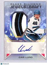 Cam Lund 2025-26 UD Black Diamond Jewels of the Draft Rookies #JD-CL #/99