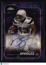 Darren Sproles 2024 Topps Chrome Autographs Purple Sapphire #BA-DSP #/10