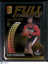 Load image into Gallery viewer, Scoot Henderson 2023-24 Donruss Elite #2 Full Throttle Orange Die Cut
