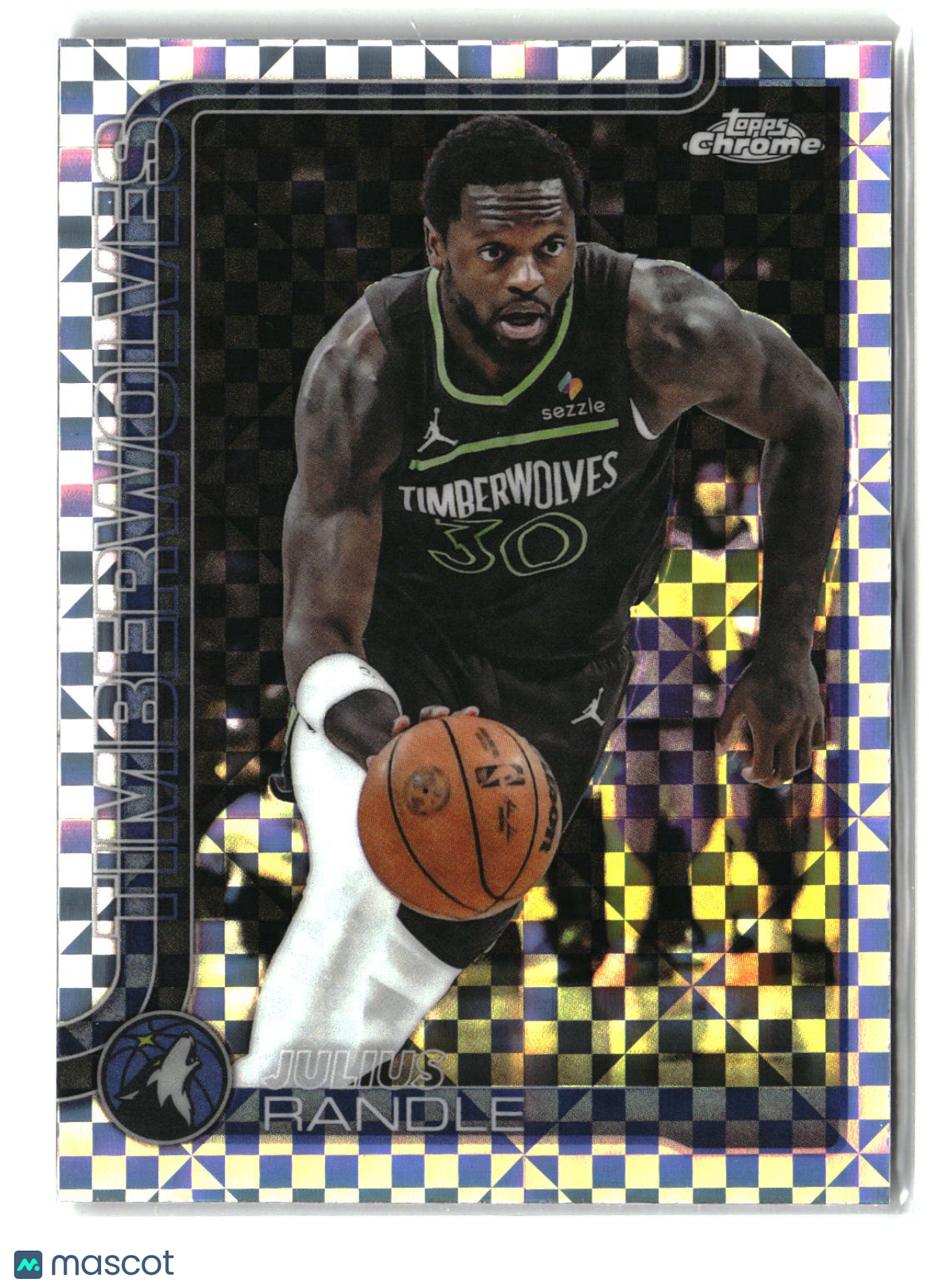 Julius Randle 2025-26 Topps Chrome X-Fractor #123