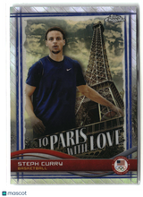 Stephen Curry 2024 Topps Chrome U.S. Olympics & Paralympic Hopefuls To Paris with Love #PL-4