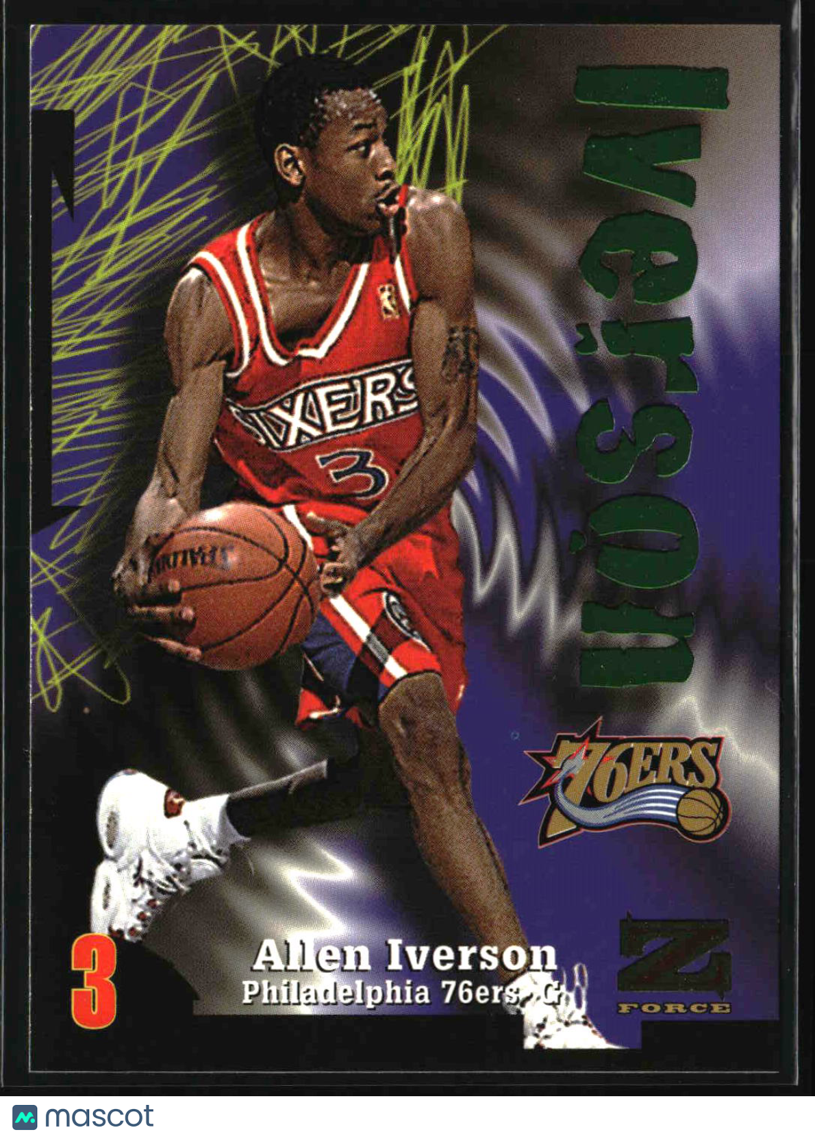 Allen Iverson 1997-98 SkyBox Z-Force #100