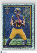 Ty Simpson 2026 Topps Flagship 1991 Topps Football Rookies Chrome #91TRC-2