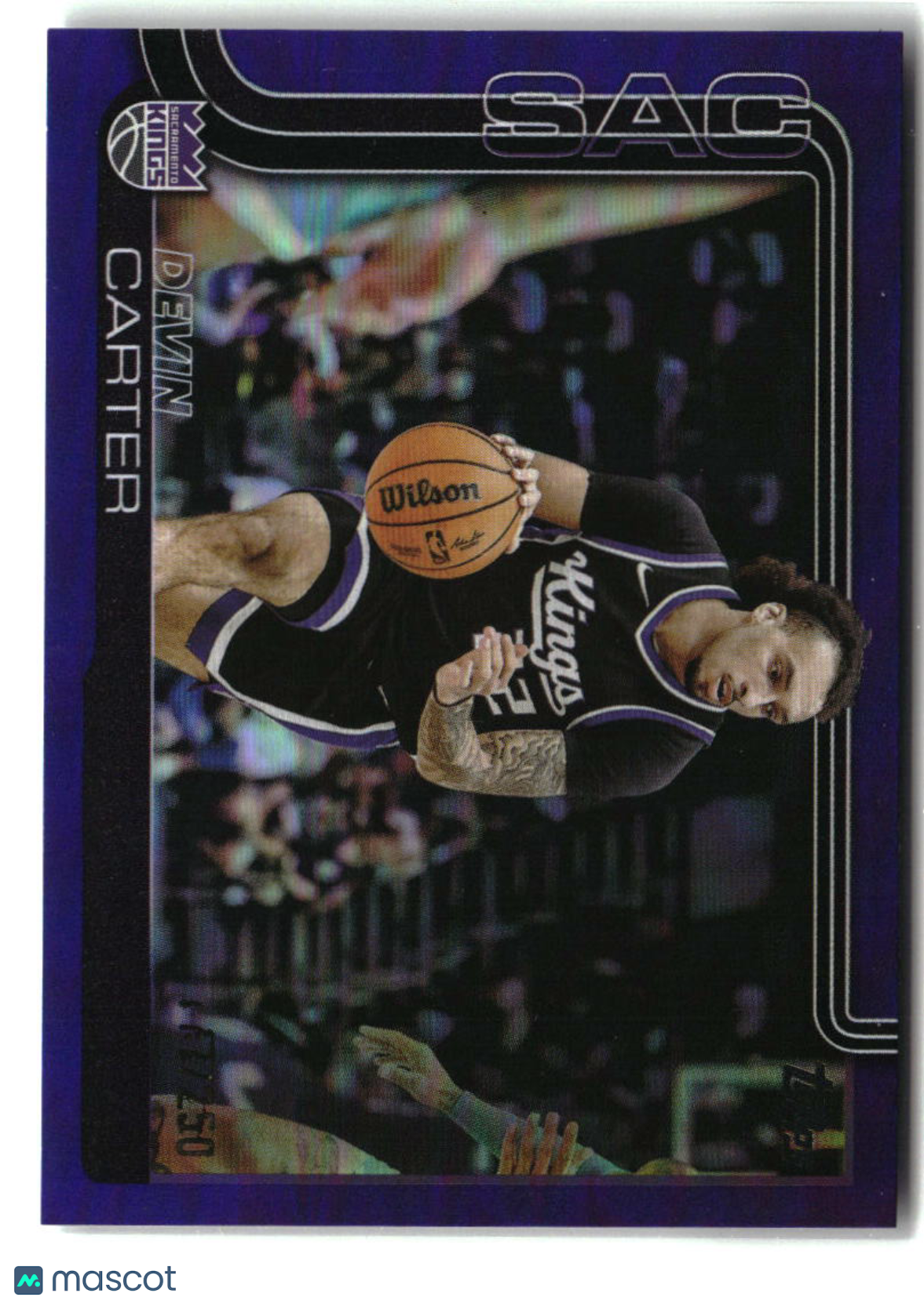 Devin Carter 2025-26 Topps Purple Rainbow #165 #/250