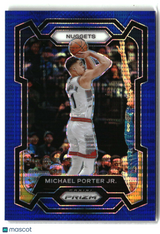 Michael Porter Jr. 2023-24 Panini Prizm Prizms Blue Seismic #116 #/99