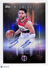 Colby Jones 2025-26 Topps Midnight Dark Marks Signatures Dusk #DM-CJ #/75