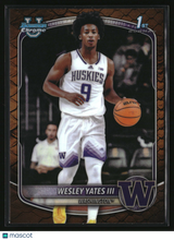 Wesley Yates III 2025-26 Bowman Chrome Prospects Reptilian Refractor #BCP-43