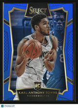 Karl-Anthony Towns 2015-16 Panini Select Blue Prizms #16 #/249