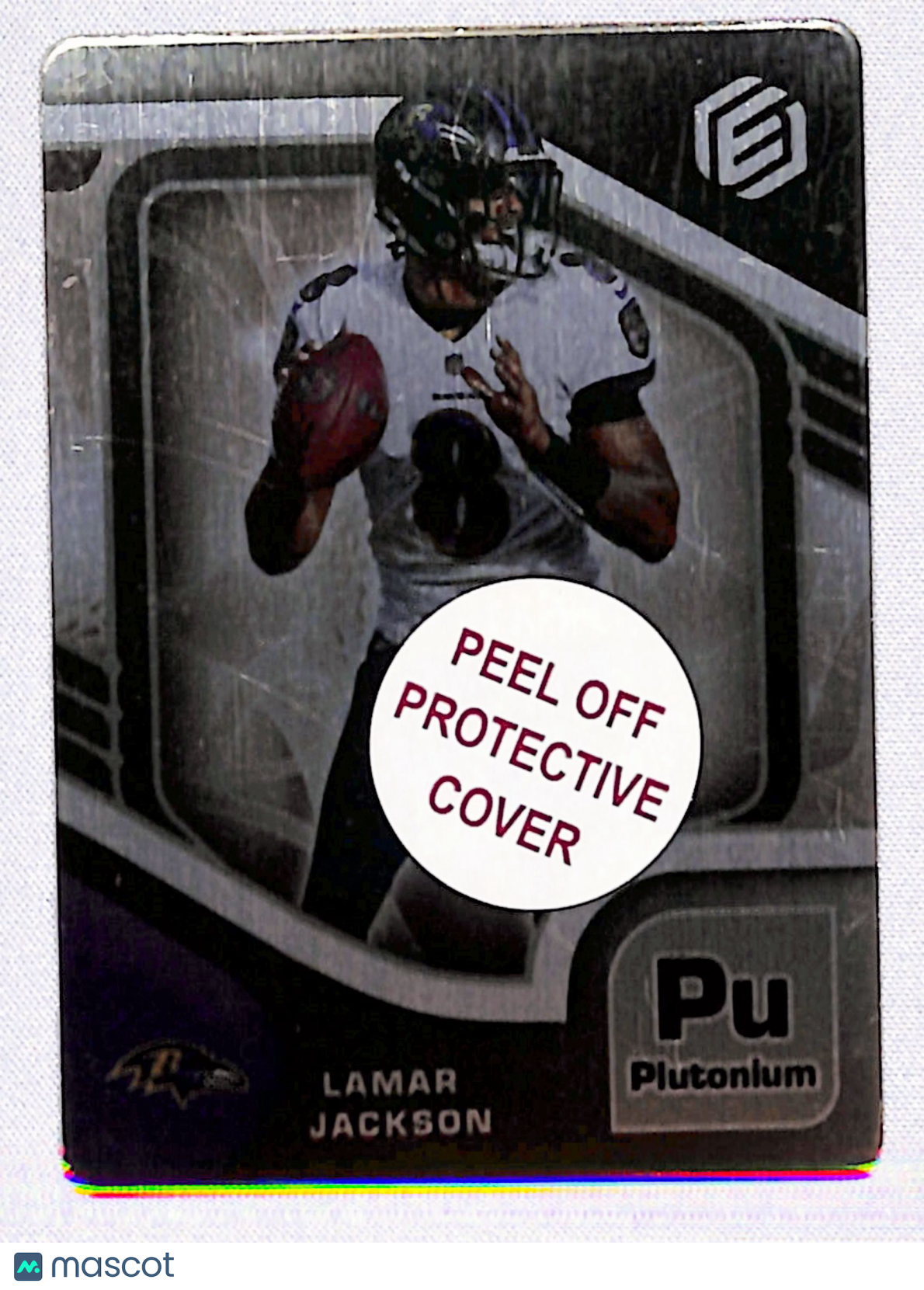 Lamar Jackson 2021 Panini Elements Metal Plutonium #2 #/94
