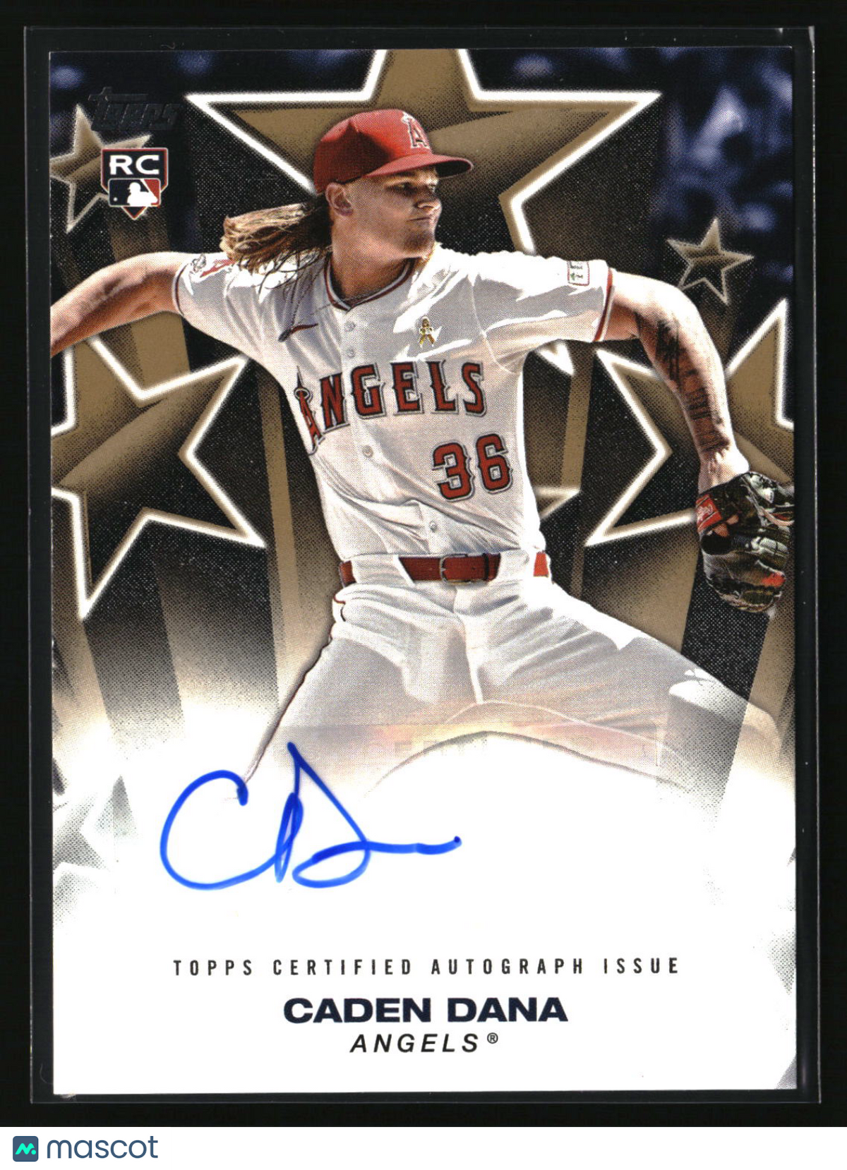 Caden Dana 2025 Topps Baseball Stars Autographs Gold #BSA-CDA #/50
