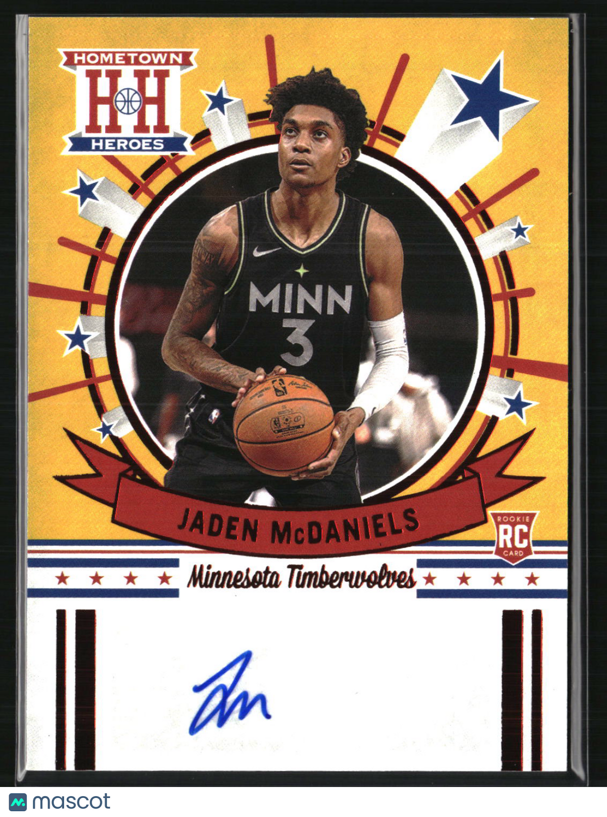 Jaden McDaniels 2020-21 Chronicles Hometown Heroes Rookie Auto #HH-JMD