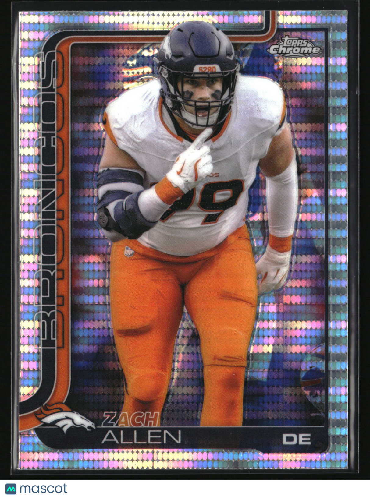 Zach Allen 2025 Topps Chrome Pulsar Refractor #95