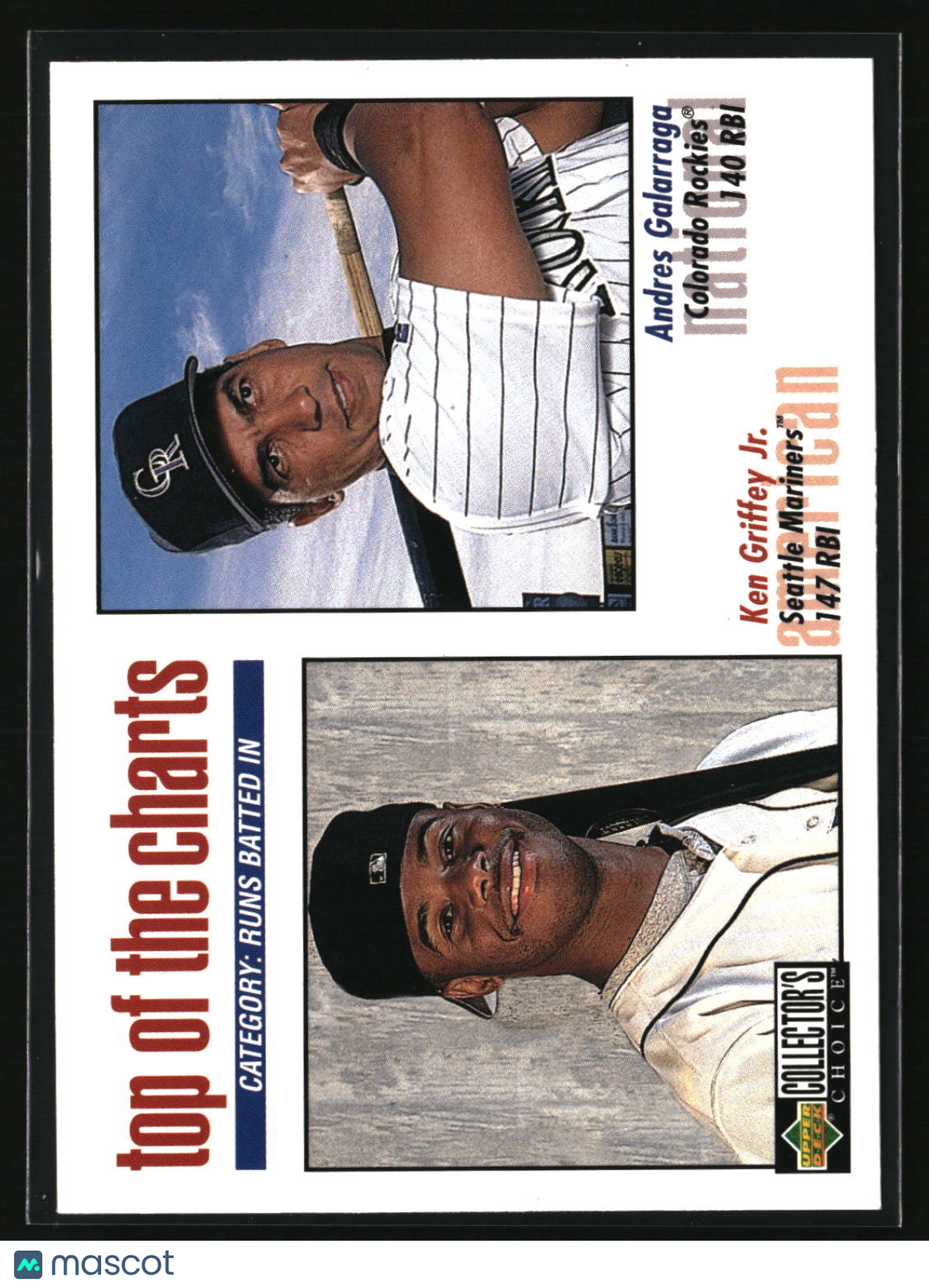 Ken Griffey Jr. / Andres Galarraga 1998 Collector's Choice #255