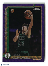 Hugo González 2025-26 Topps Chrome Update Purple Wave /75 #178