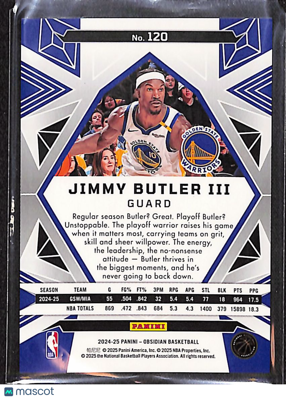Jimmy Butler III 2024-25 Panini Obsidian #120